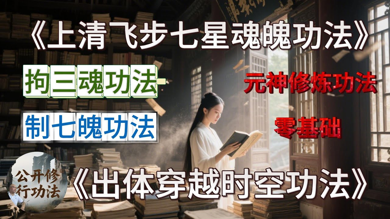 公开秘传《上清飞步七星魂魄功法》零基础 了解三魂七魄 穿越时空 去看儿时的自己？ 拘三魂法  制七魄法 《元神修炼功法》无所保留 玄学效命于你。  Yuan Shen Cultivation