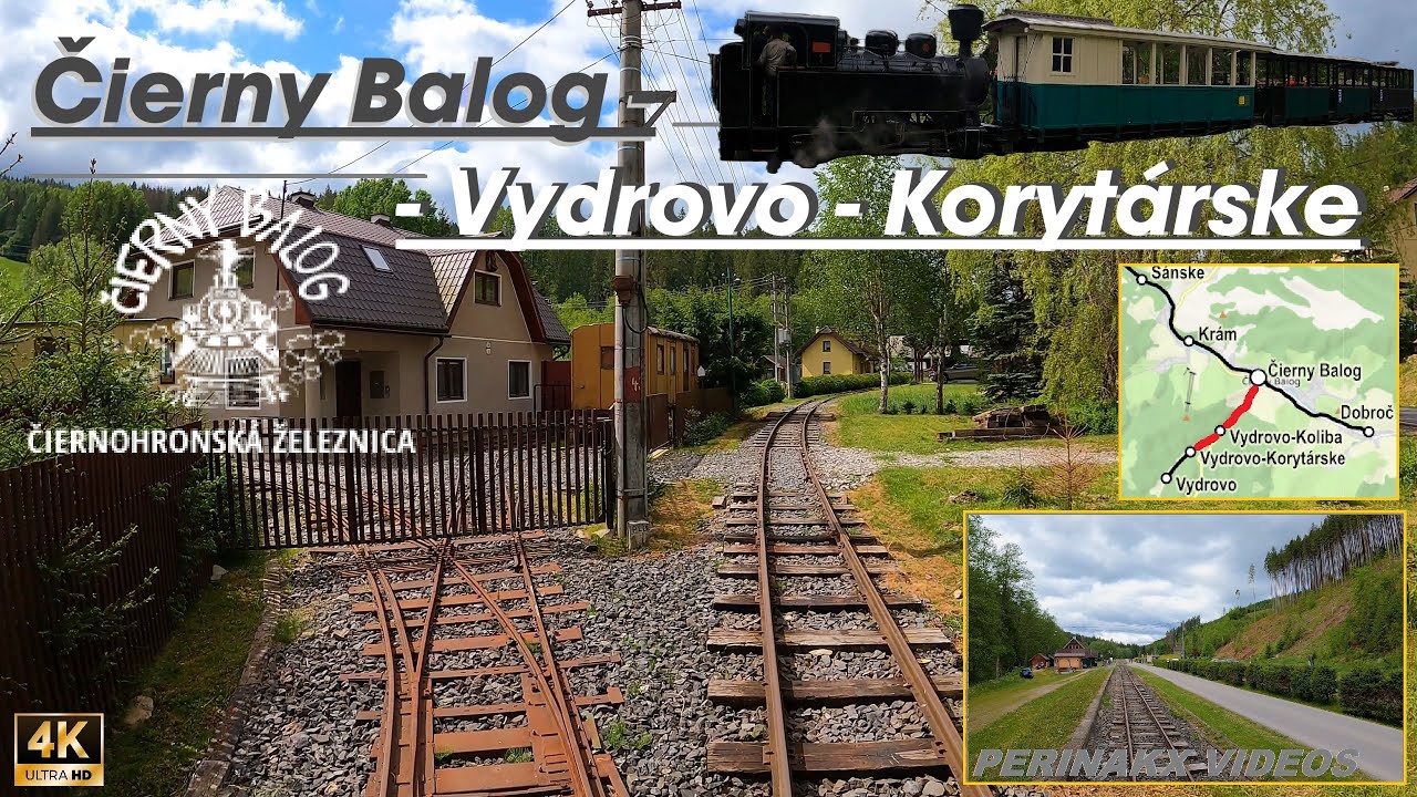 4K Ride ► Čierny Balog - Vydrovo-Korytárske  / U35.901 🚂 ► Lesná železnica Čierny Balog