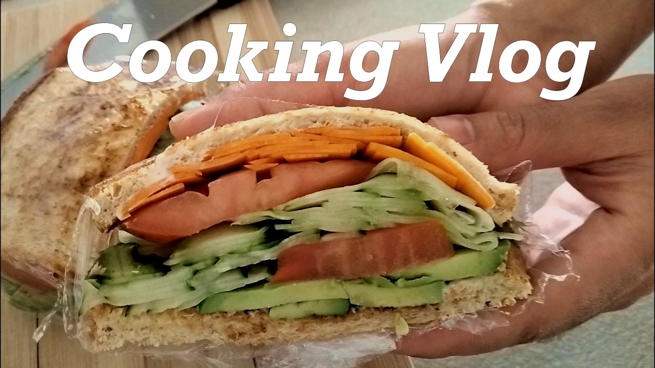 Veg-Loaded Sandwich, Oats Wraps & Broccoli Salad (no talking)