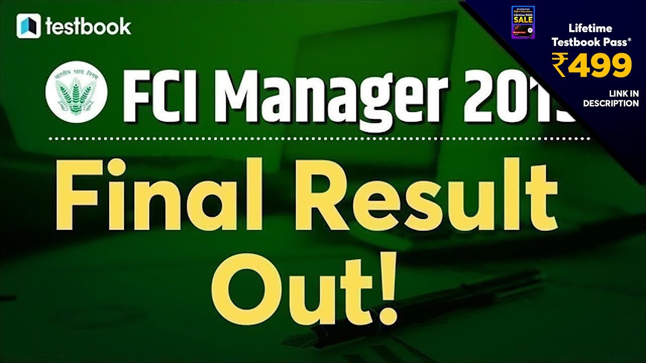 FCI Manager Result 2019 Out! | How to Check FCI Manager Final Result | FCI Cut Off