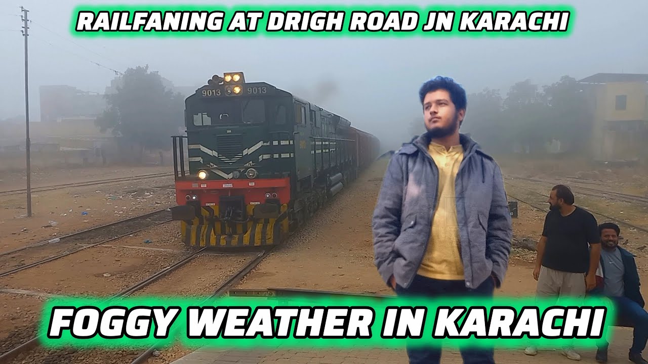 “Train Captures in Foggy Weather | Karachi” #liketrain #asmr #railway 