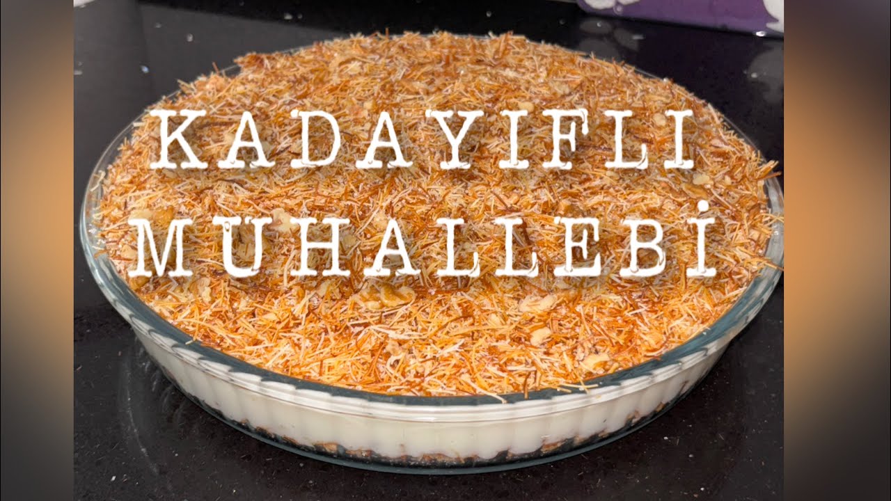 Kadayıflı Muhallebi Tarifi 🩷