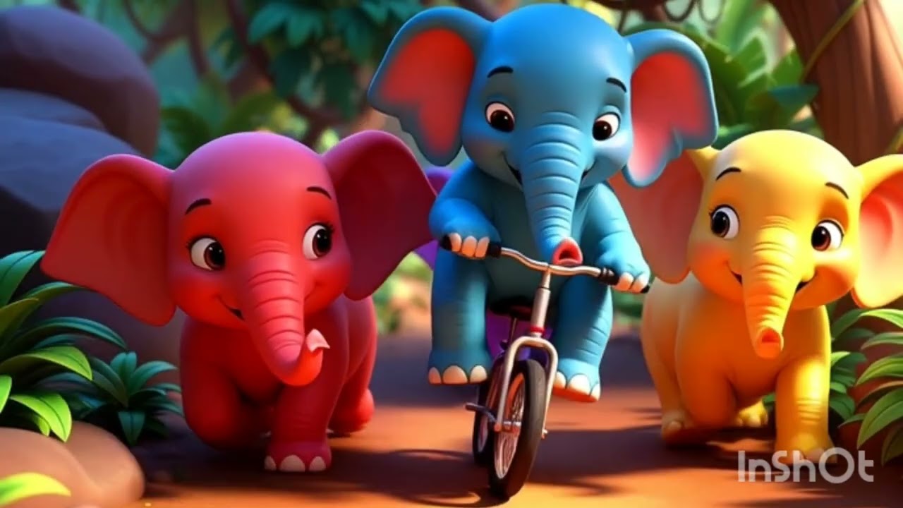 🐘Ek mota hati ghumne chala | “एक मुट्टा हाथी घूमने चला।”#cartoon #elephant #kids#hindirhymes