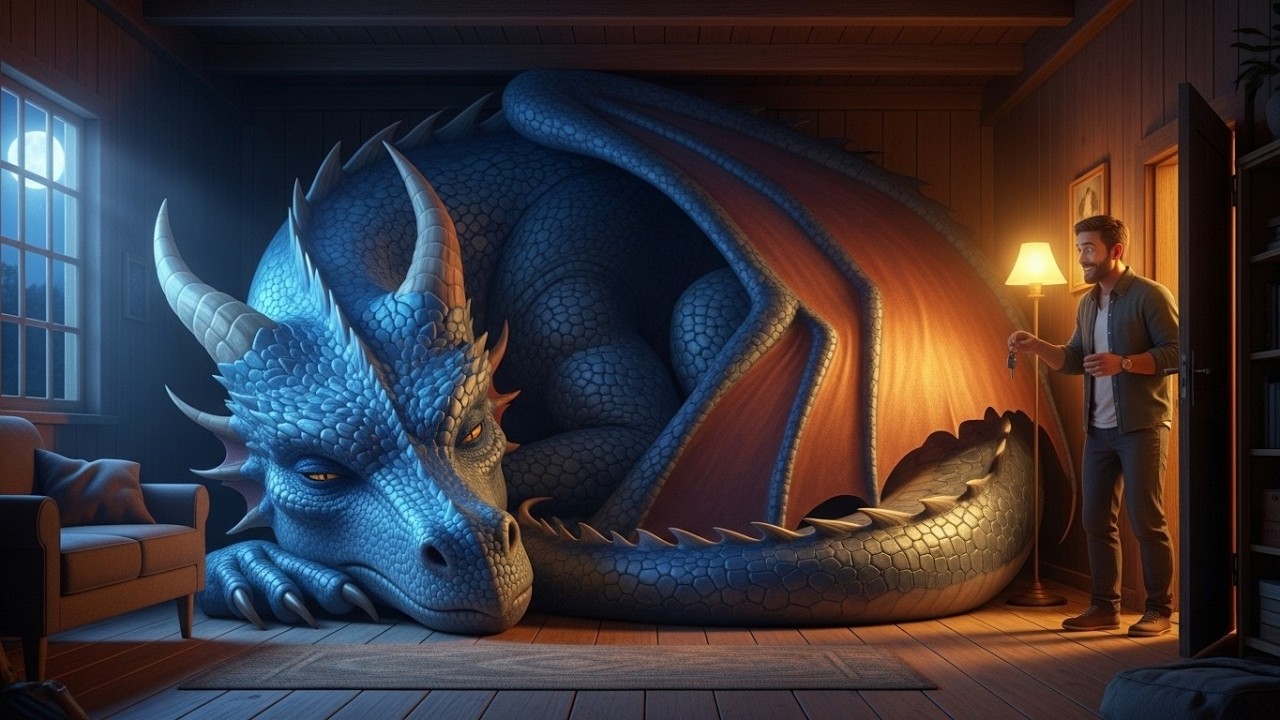 The Dragon Snuck Into a Human’s House Just to Sleep — What Happened Next Is Wholesome | HFY Dragon