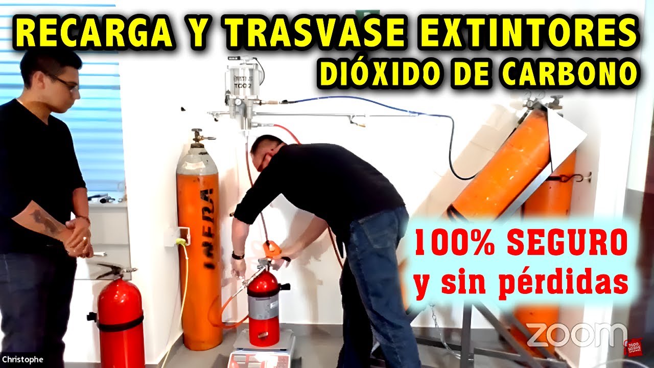🧯 RECARGA Y TRASVASE DE EXTINTORES DE CO2 (Bióxido de carbono) 🔥 SEGURO Y RENTABLE