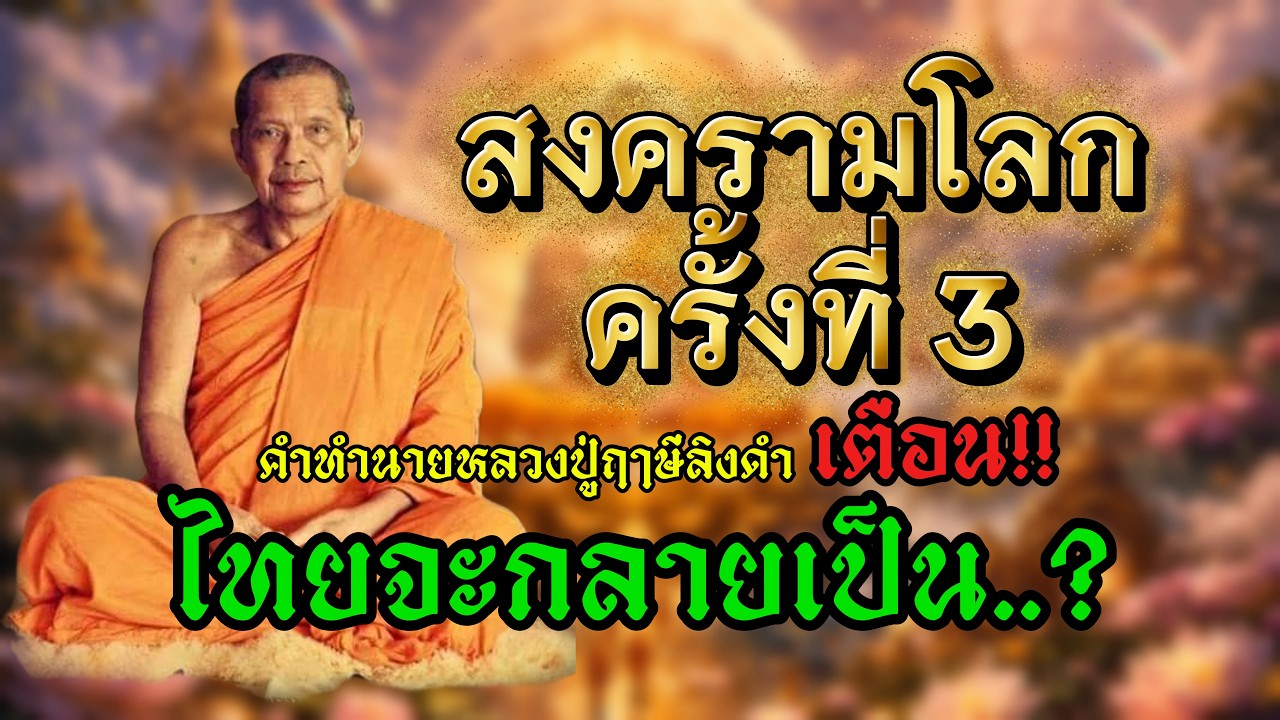 🌍หลวงปู่ฤาษีลิงดำ ! พยากรณ์สงครามโลกครั้งที่ 3 และขุมทรัพย์ทองคำใต้ดินไทย 💰