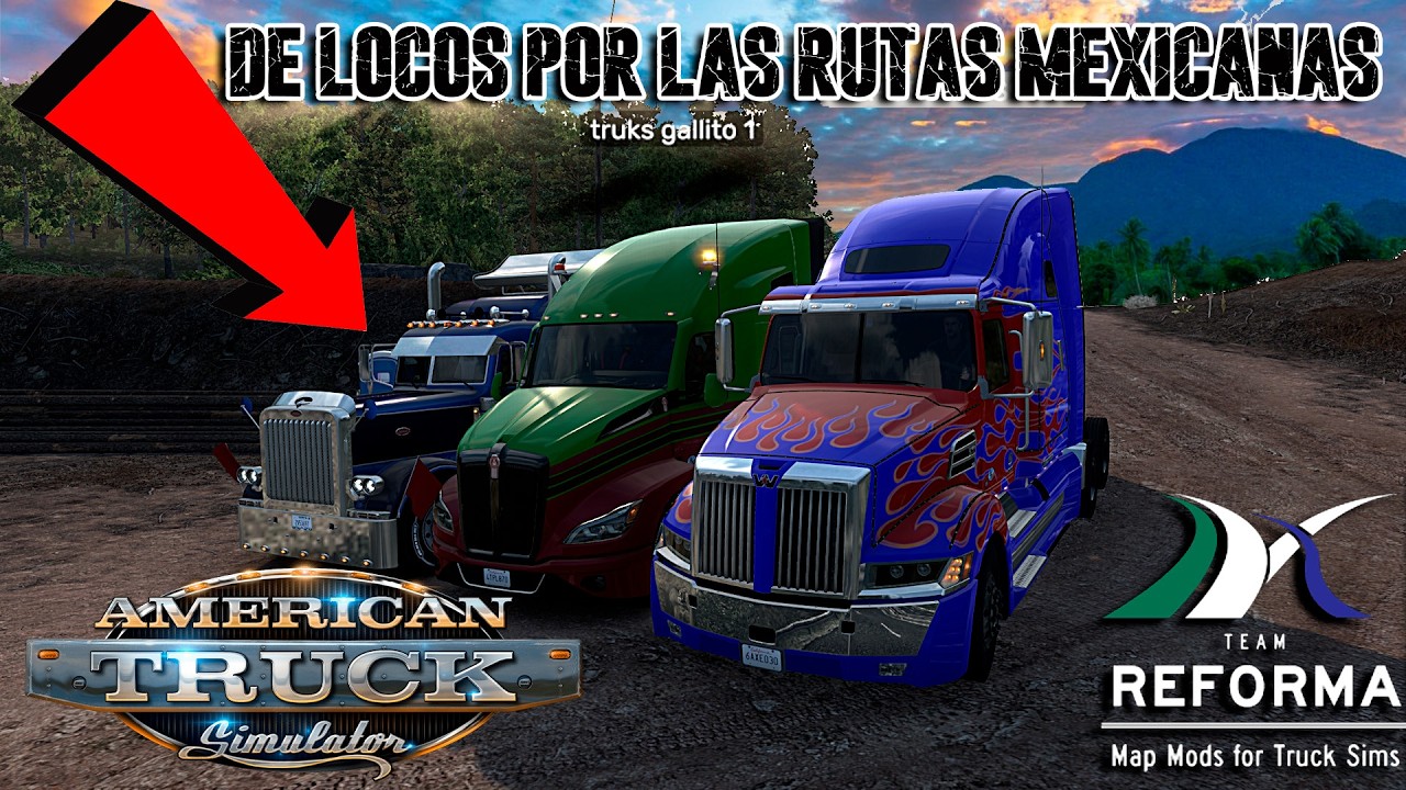 American Truck ruta con los buñuelos del volante parte dos