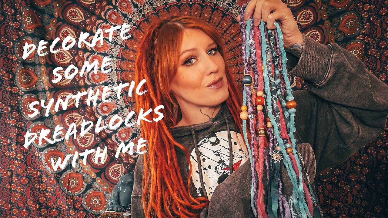 Decorate these synthetic dreadlock extensions with me