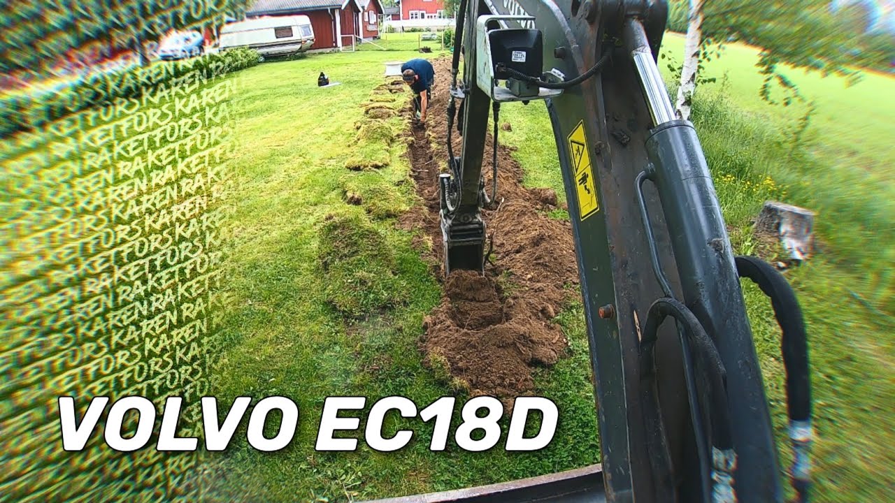 Grävning med Volvo EC18D
