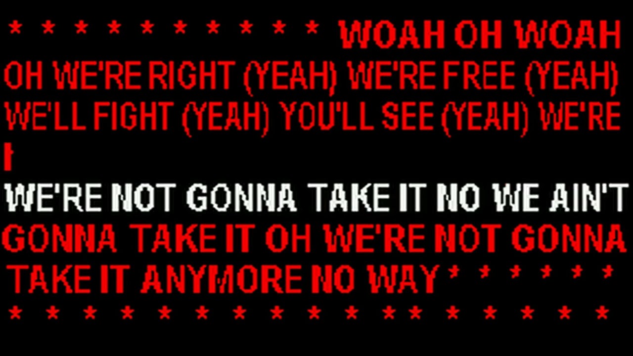 Twisted Sister   We're Not Gonna Take It