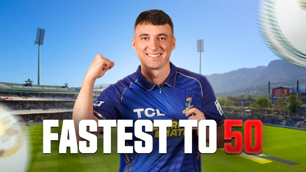 TOM BANTON vs CLUB CRICKETER! Fastest to Fifty with SA20 STARS!
