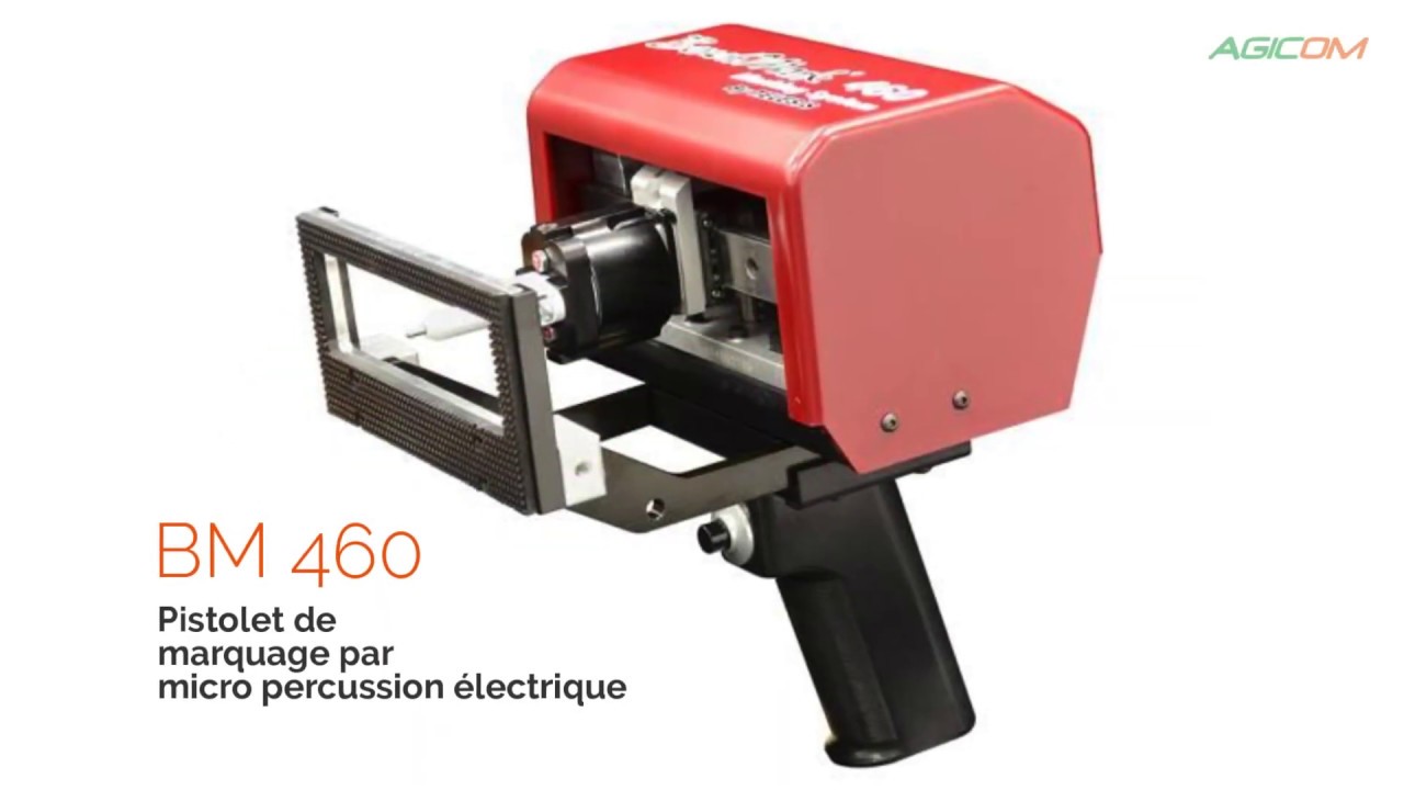 BM 460 : pistolet électrique de marquage par micro percussion