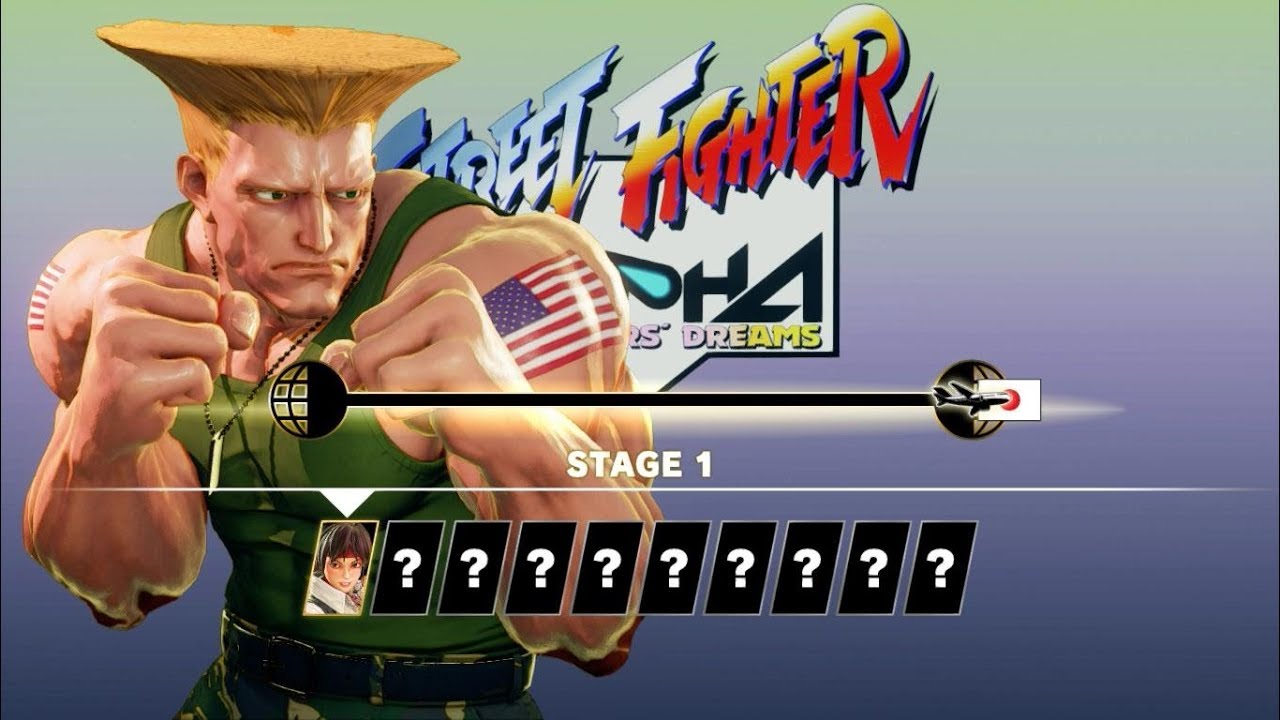 SFV AE - Guile Arcade Mode (Full) [Street Fighter Alpha Path]