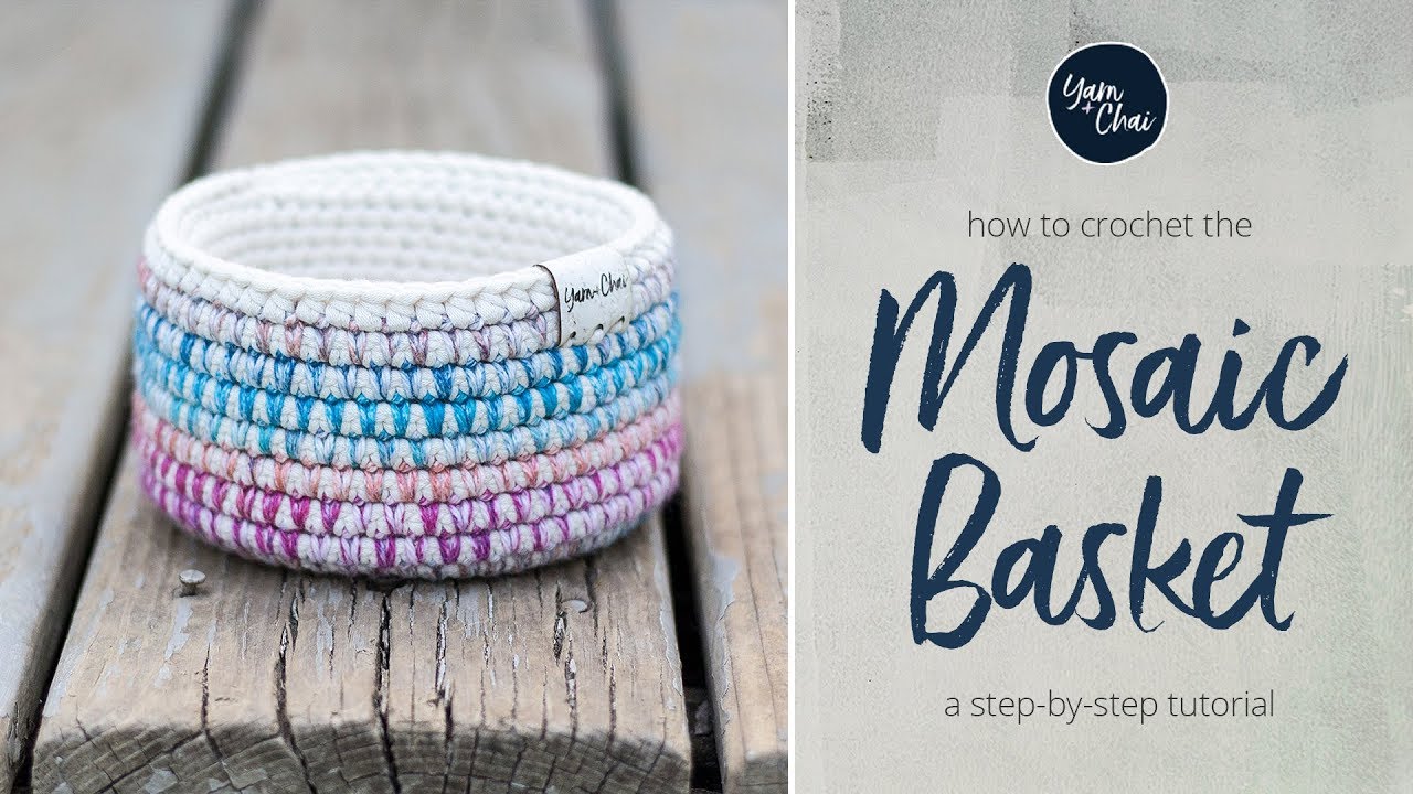 Mosaic Basket Tutorial