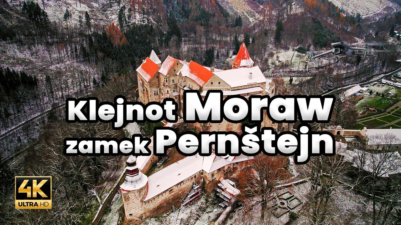 Zamek Pernštejn to jeden z najpiękniejszych i najlepiej zachowanych średniowiecznych zamków  #drone