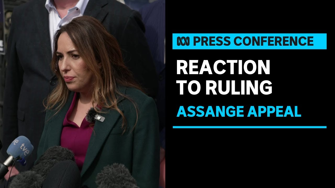 Julian Assange's wife speaks after UK court defers extradition appeal ruling | ABC News