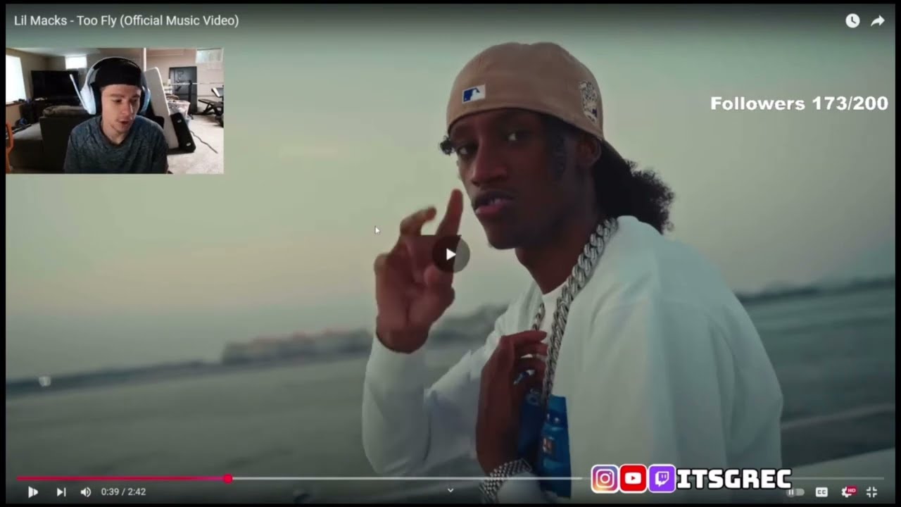 American reacts to Lil Macks - Too Fly