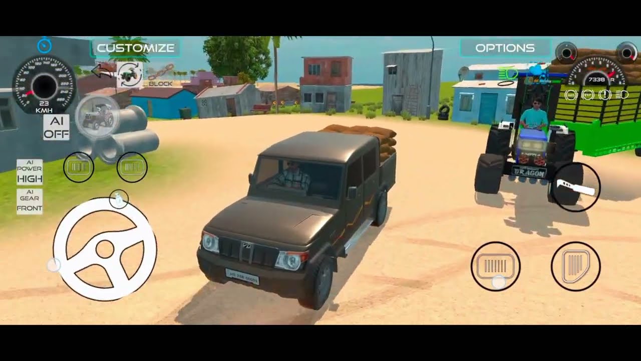 //tractor farming tractor 3d // 🙈 gameplay😡😱#youtubeshorts #automobile #indiantractor3d 👻