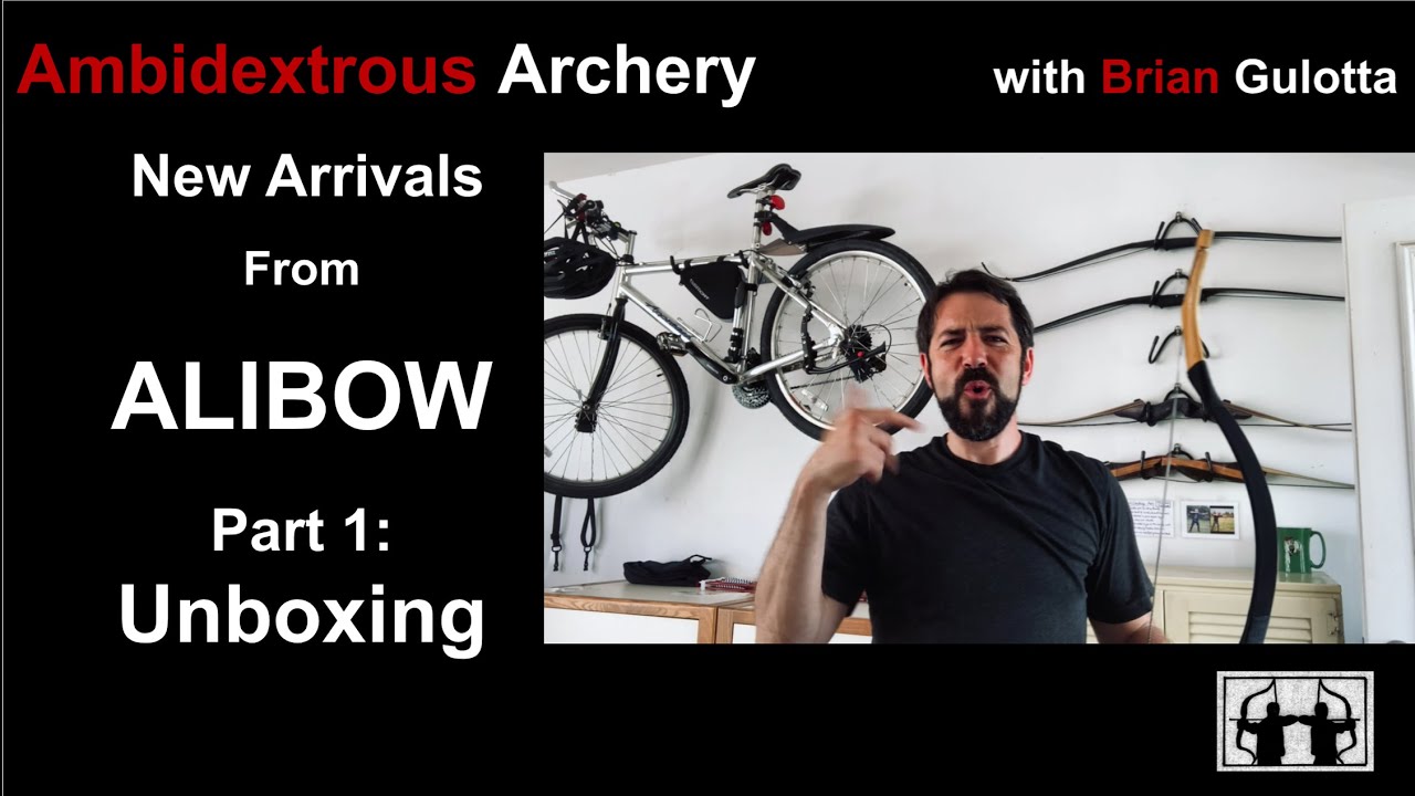 Ambidextrous Archery: The Alibow Tatar Bow (fiberglass), Part 1: Unboxing