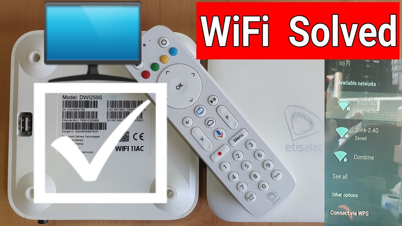 How To Solve WiFi Issue in Etisalat TV Box DWI259S | Etisalat TV box Men WiFi ka Problem