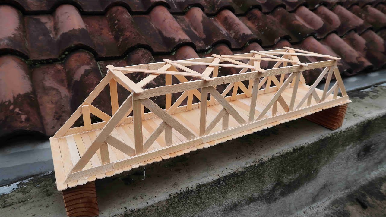 Diy Popsicle stick Baltimore truss bridge #181