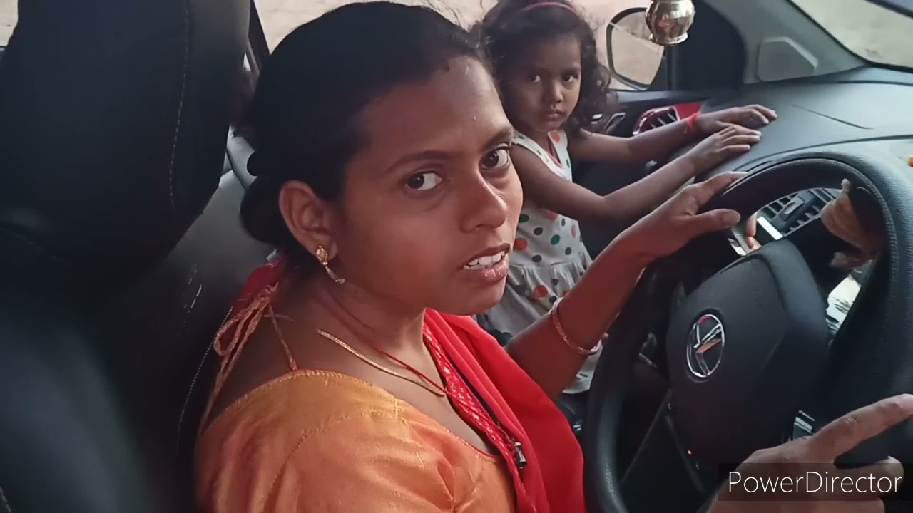 final day of training 🚗 village women driving car wearing saree💃