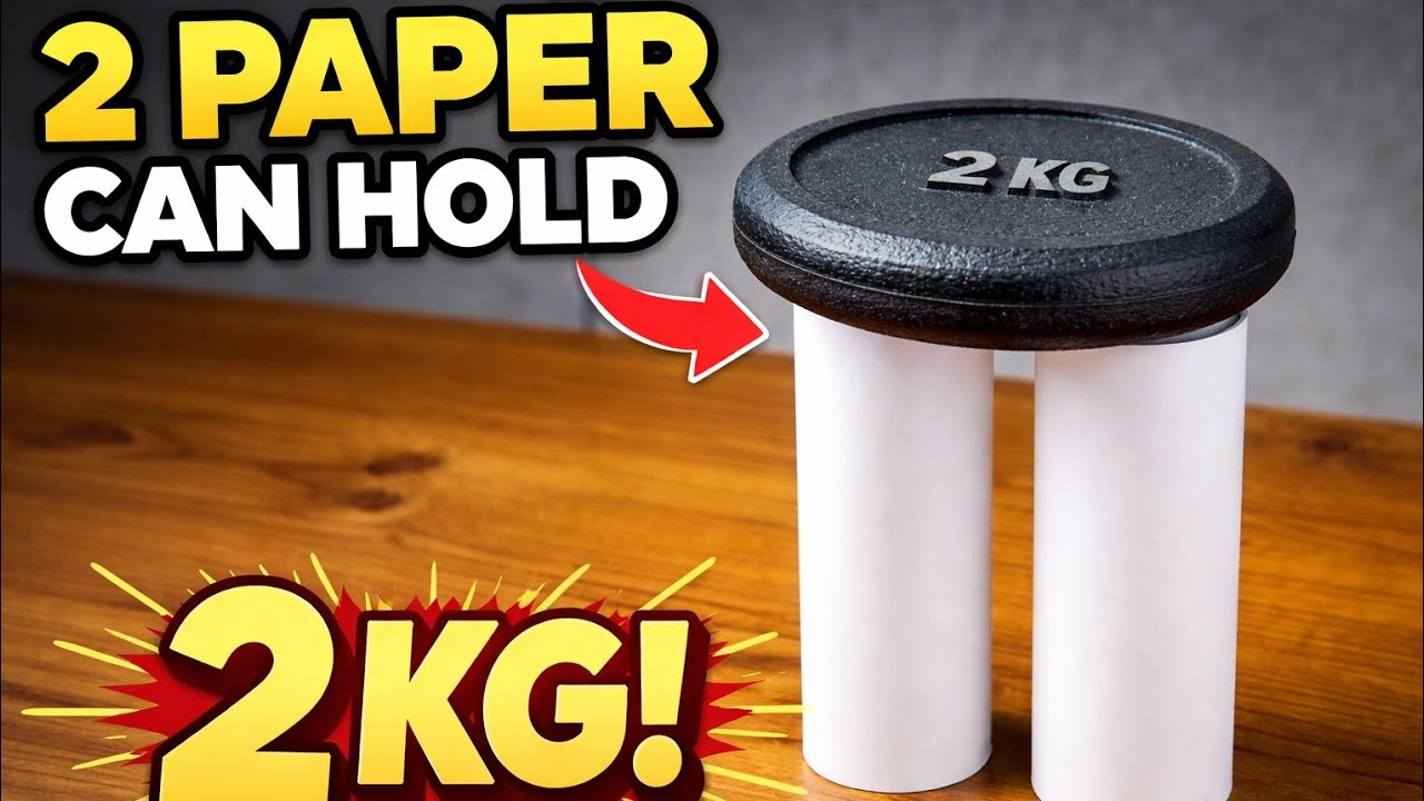 9 Gram Paper Hold 2KG Weight | Shocking 😱 Experiment