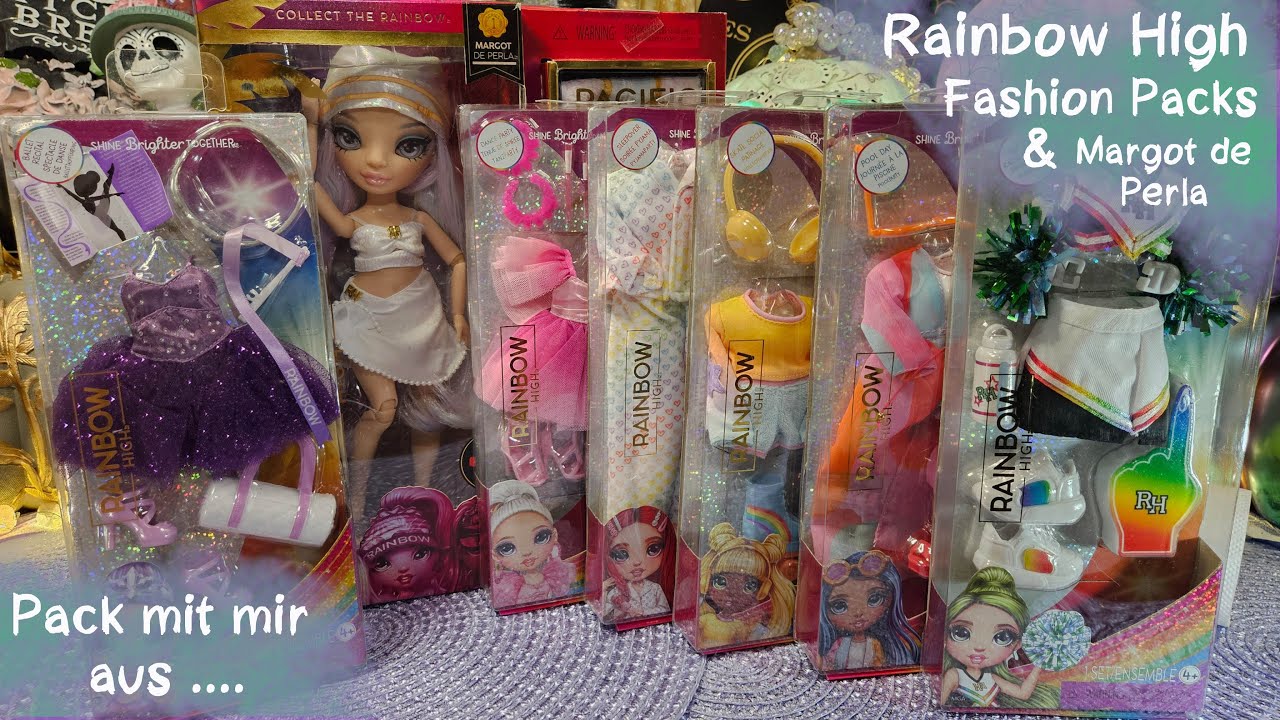 Alle Fashion Packs +  Margot de Perla - Rainbow High Puppen #unboxing #rainbowhigh