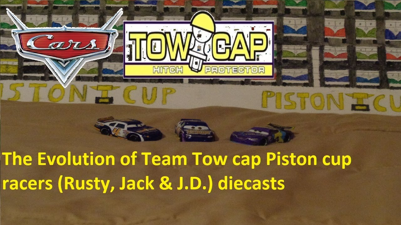 Disney Pixar Cars Evolution of Team Tow Cap Piston Cup racers