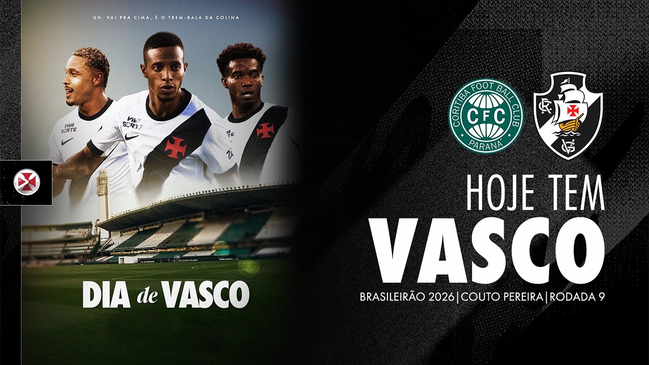 AO VIVO - CORITIBA x VASCO | BRASILEIR&Atilde;O 2026 - 9&ordf; RODADA