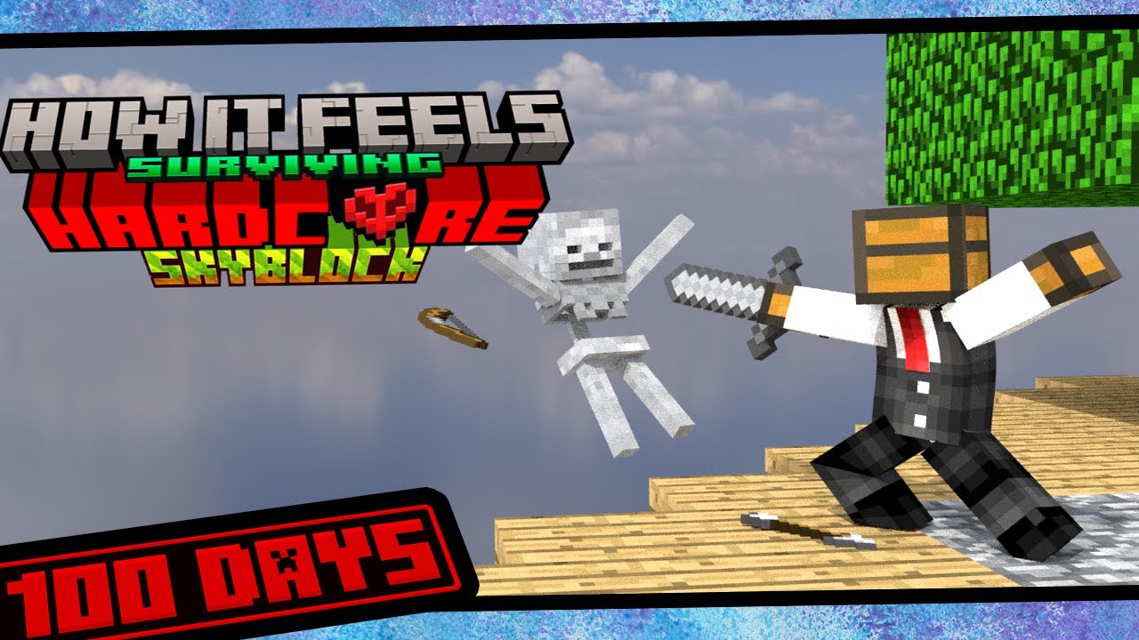 How It Feels Surviving Hardcore Skyblock | 1.21 | 100Days