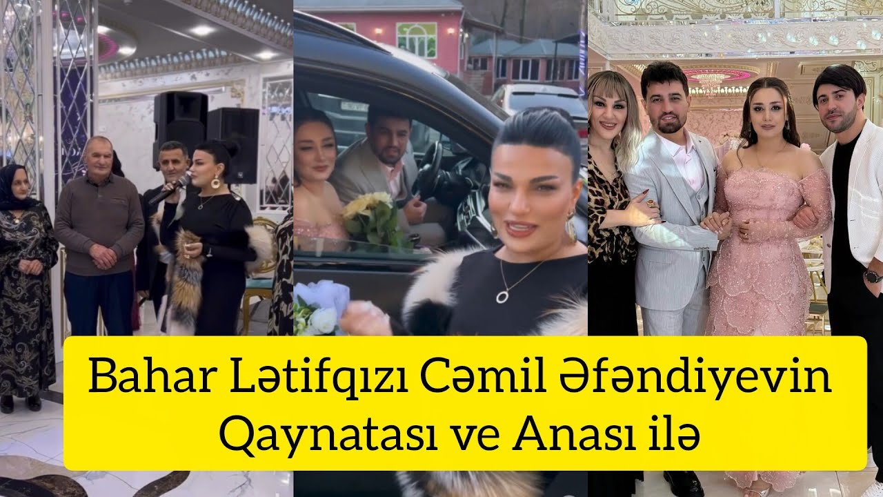 Bahar Lətifqızı Cəmil Əfəndiyevin Qaynatası ve Anası ilə 