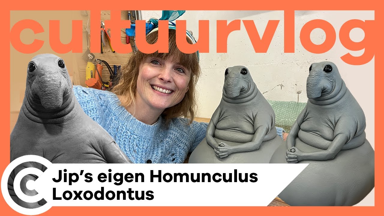 Jip neust rond in het atelier van Margriet van Breevoort - CULTUURVLOG | shot of culture