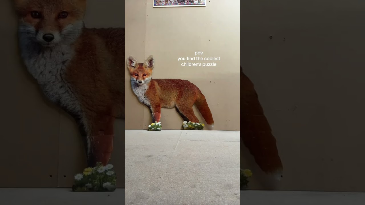 How cute is this fox puzzle? 🦊