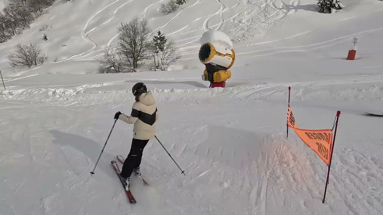 Alpes du huez février 2026.de la neige... 