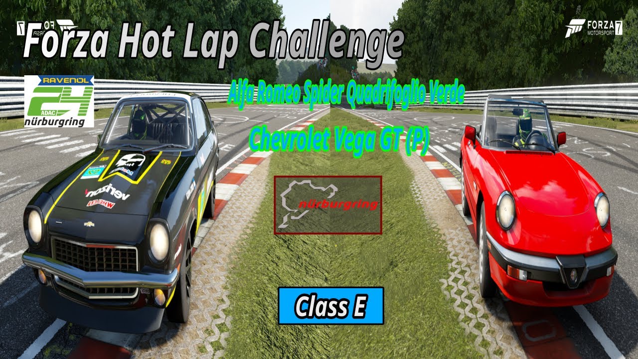 Chevrolet Vega GT (P) vs Alfa Romeo Spider Quadrifoglio Verde Nürburgring 24H HLC