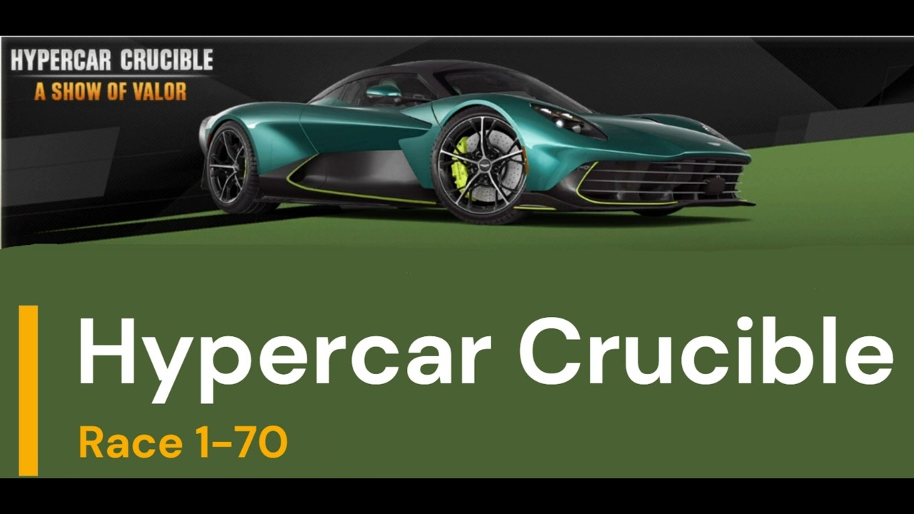 CSR2: Hypercar Crucible - A Show of Valor - Part 2: Race by Race 1-70