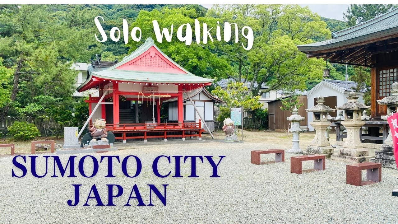 Japan Sumoto Nature View with Relaxing Music | Solo walking in Japan #japantravel