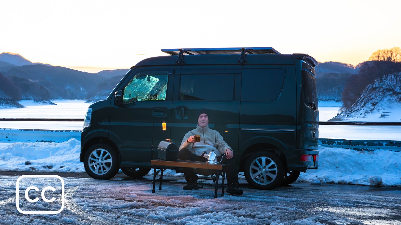 Solo Snow Campervan Road Trip in Japan — Broken Bed & Winter Snowscape #47