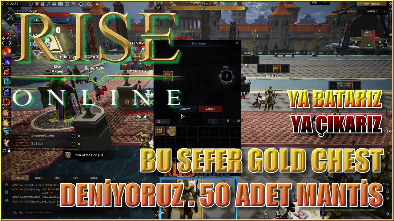 Mantis'de yine Dürttüler 50 Adet GOLD Chest Denedik ! Geçen Tek'de Kaleb Almıştık- Sesli Bilgiler TR