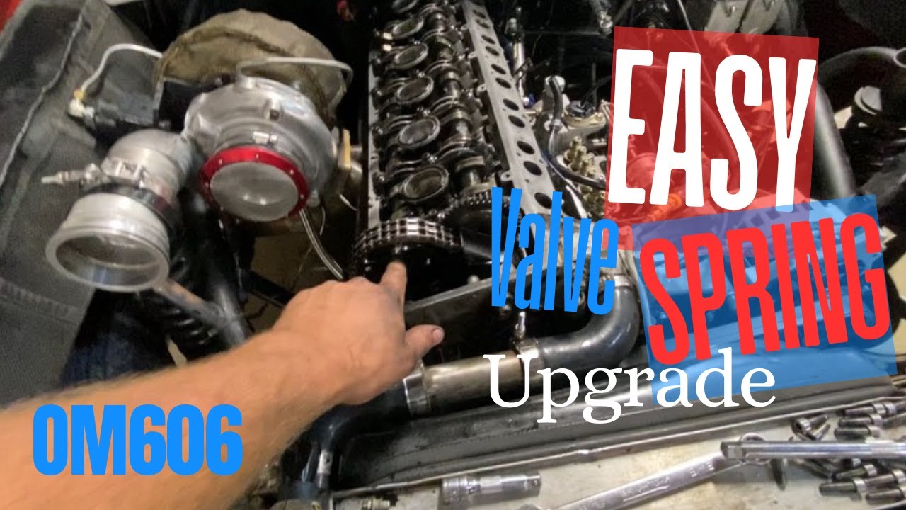 quick and easy how to change om606 valve springs in a 0m606 without removing the head.