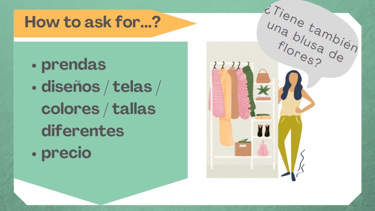 How to say...(buying clothes) - in Spanish 🇪🇸