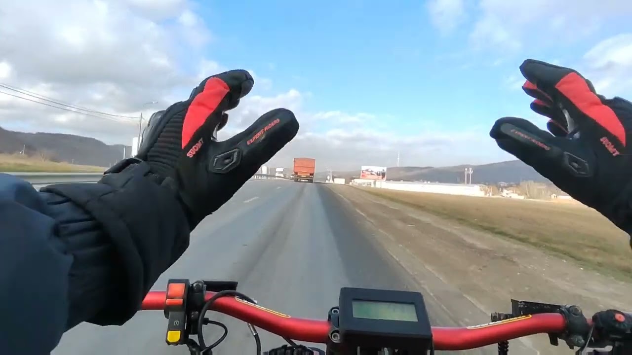 Увлекательное путешествие на электровелосипеде к Телевышке. По трассе 85кмч 😄