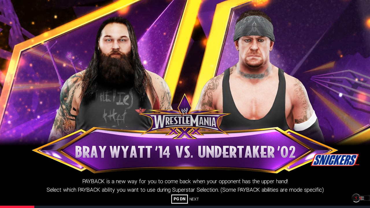 WWE 2K19 BRAY WYATT (2014) VS. UNDERTAKER (2002) CPU VS CPU BOTH PLAYERS ON THEIR PRIME AURA