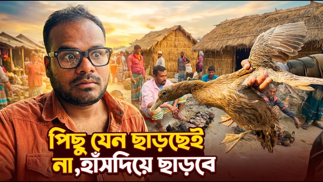 গ্রামের ঐতিহ্যবাহী হাঁসের হাট নওগাঁ | Traditional Duck Village Market