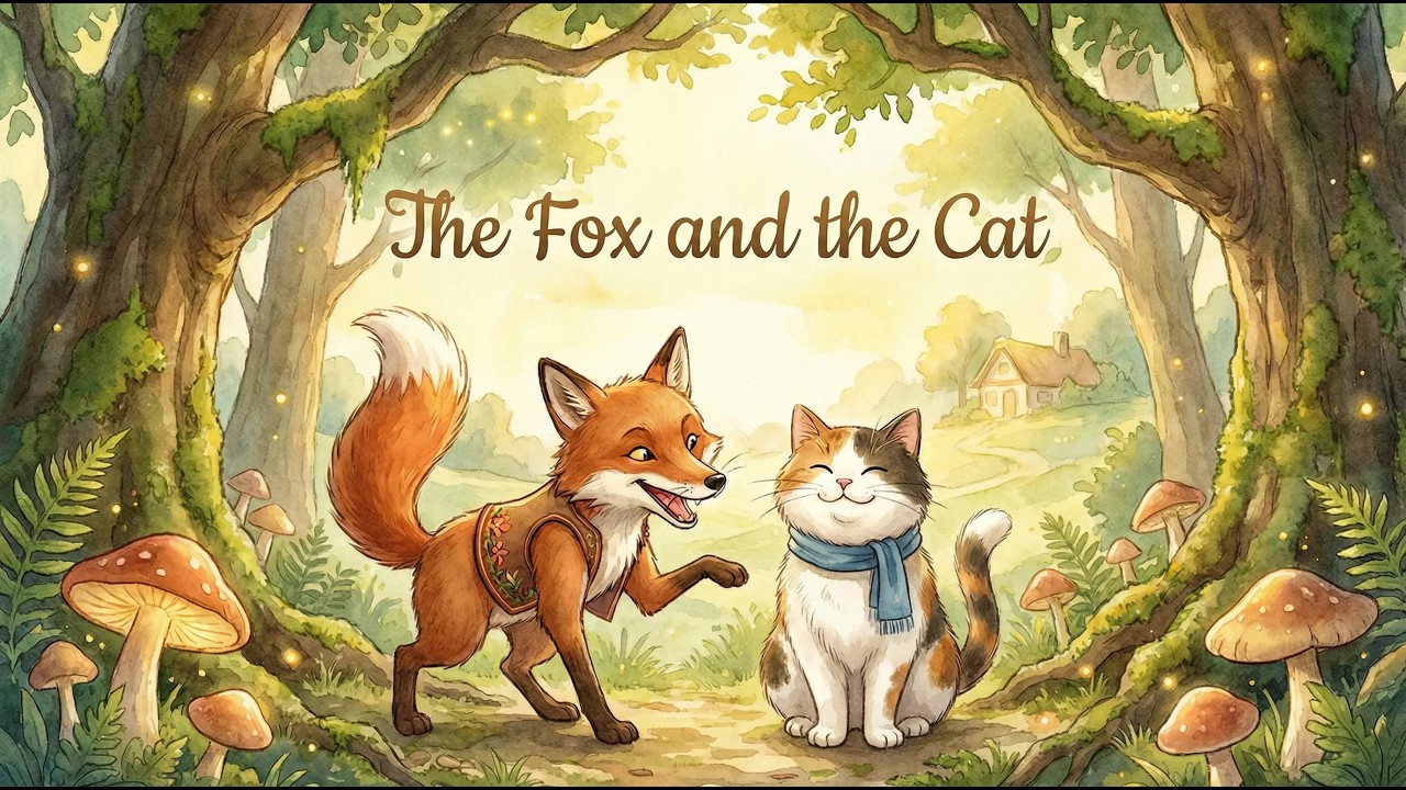 Reading Report｜The Fox and the Cat｜Bilingual Story｜StoryTime Kids ｜EP107