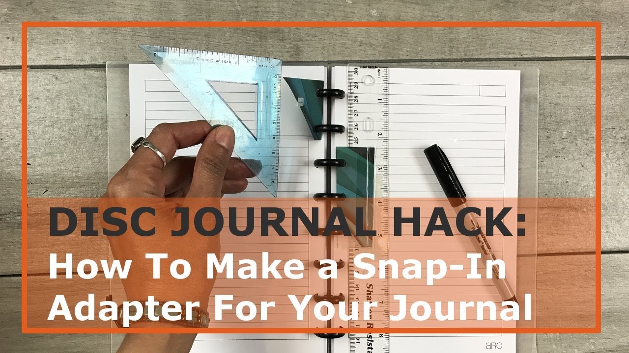 Disc Journal Hack: How to Make Snap-In Adapters for Your Disc Bound Bullet Journal