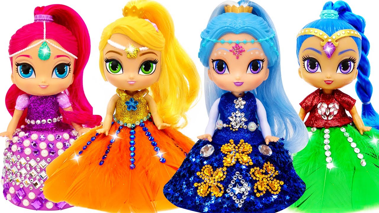 DIY Making Awesome Sparkle Dresses for Dolls / Lena Crafts