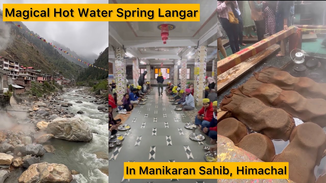Magical making of Langar in Natural Hot Water Spring at Manikaran Sahib, Himachal