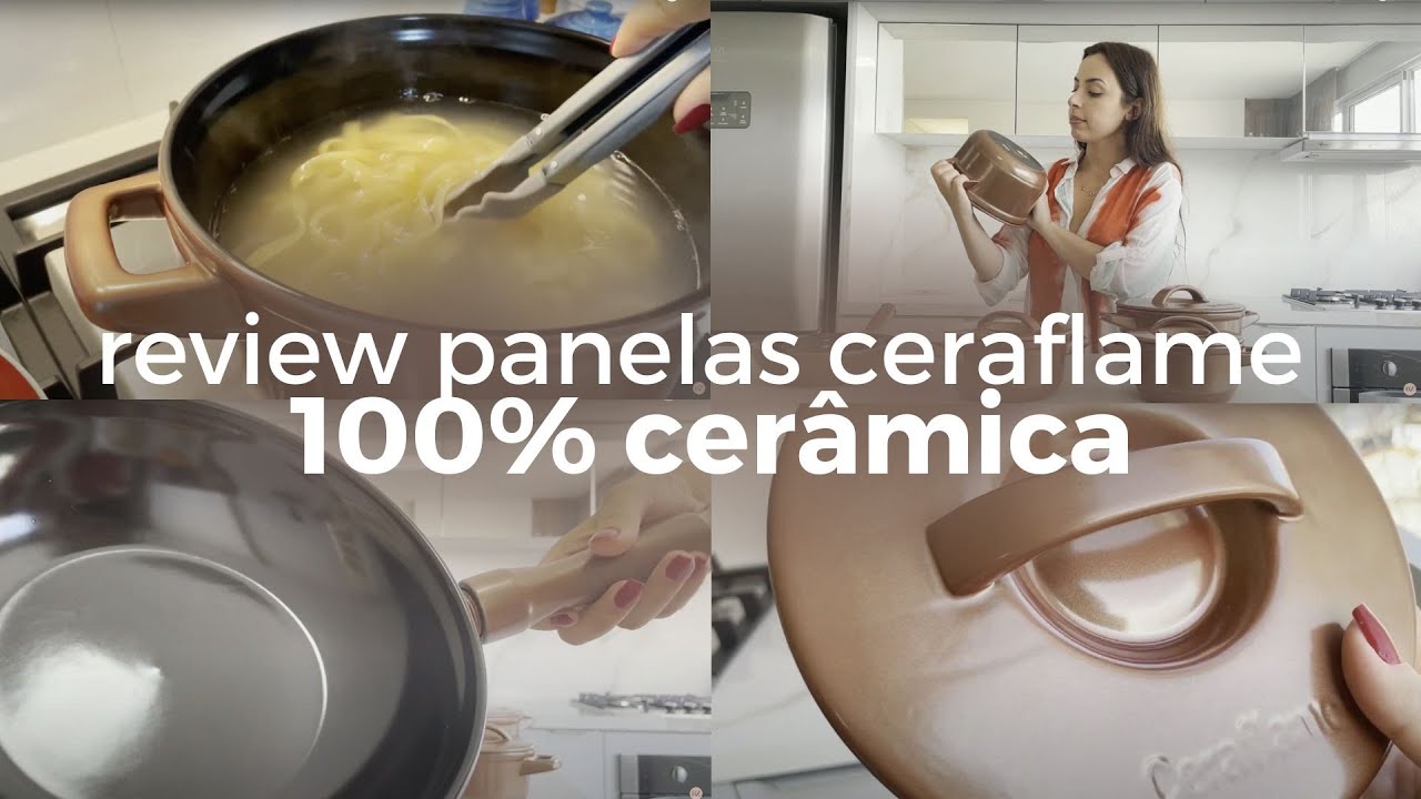 Minhas panelas Ceraflame | 100% CERÂMICA | Vale a pena? São boas? | REVIEW SINCERO ❤